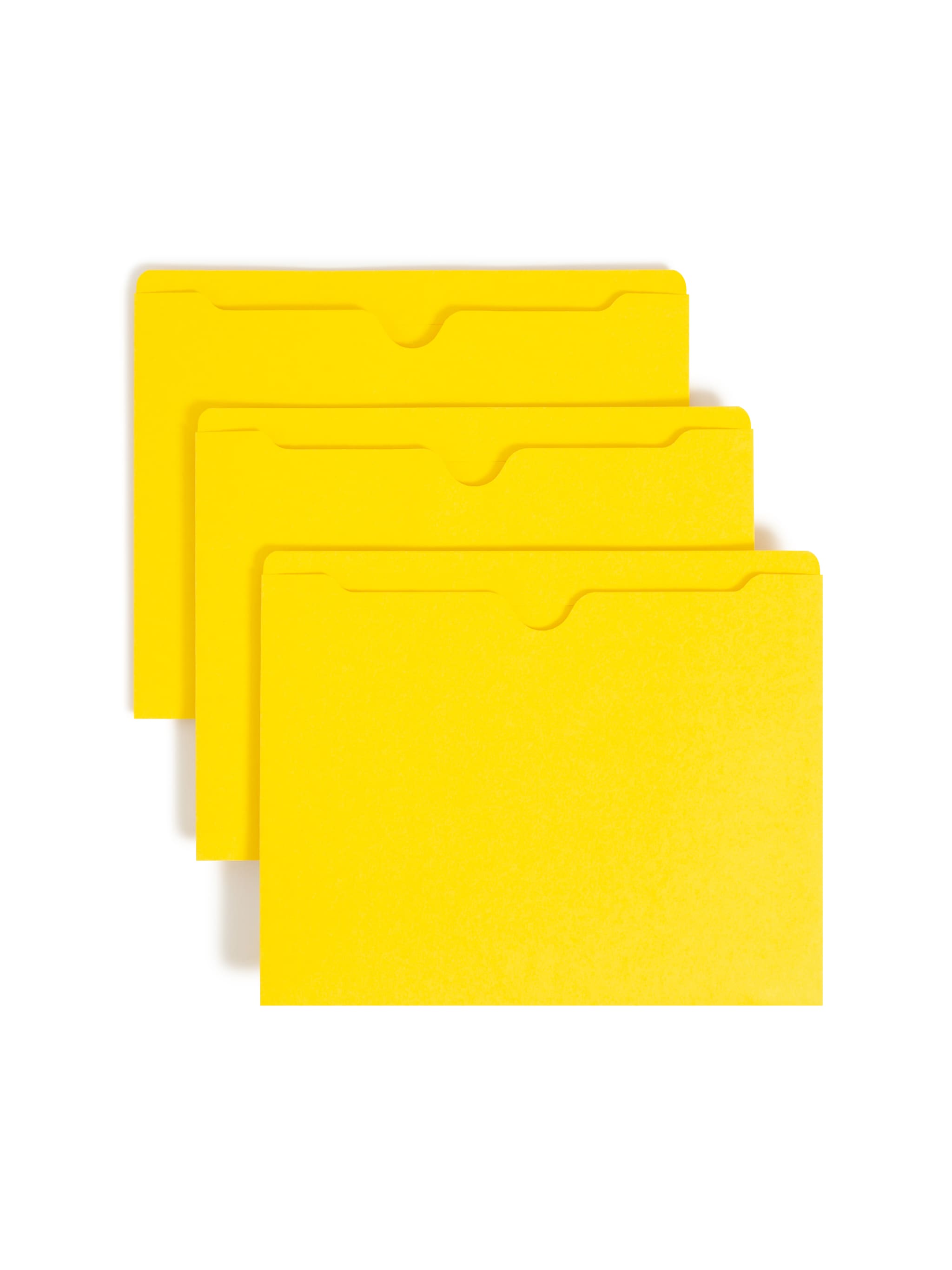 Smead Colored File Jackets, Reinforced Straight-Cut Tab, No Expansion