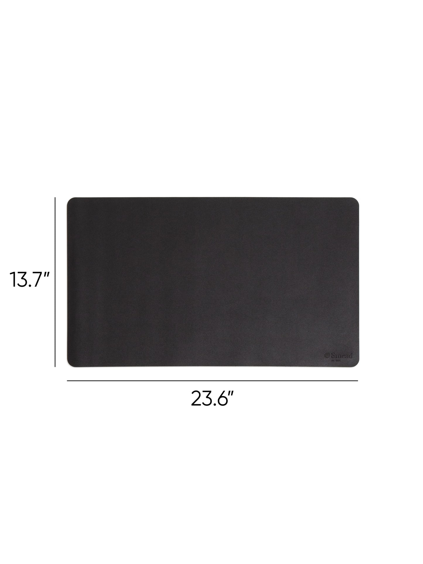 Vegan Leather Desk Pad, Charcoal Color, 23.6"X13.7" Size, 086486648387