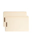 Reinforced Tab Fastener File Folders, Straight-Cut Tab, 2 Fasteners, Manila Color, Legal Size, Set of 50, 086486195133