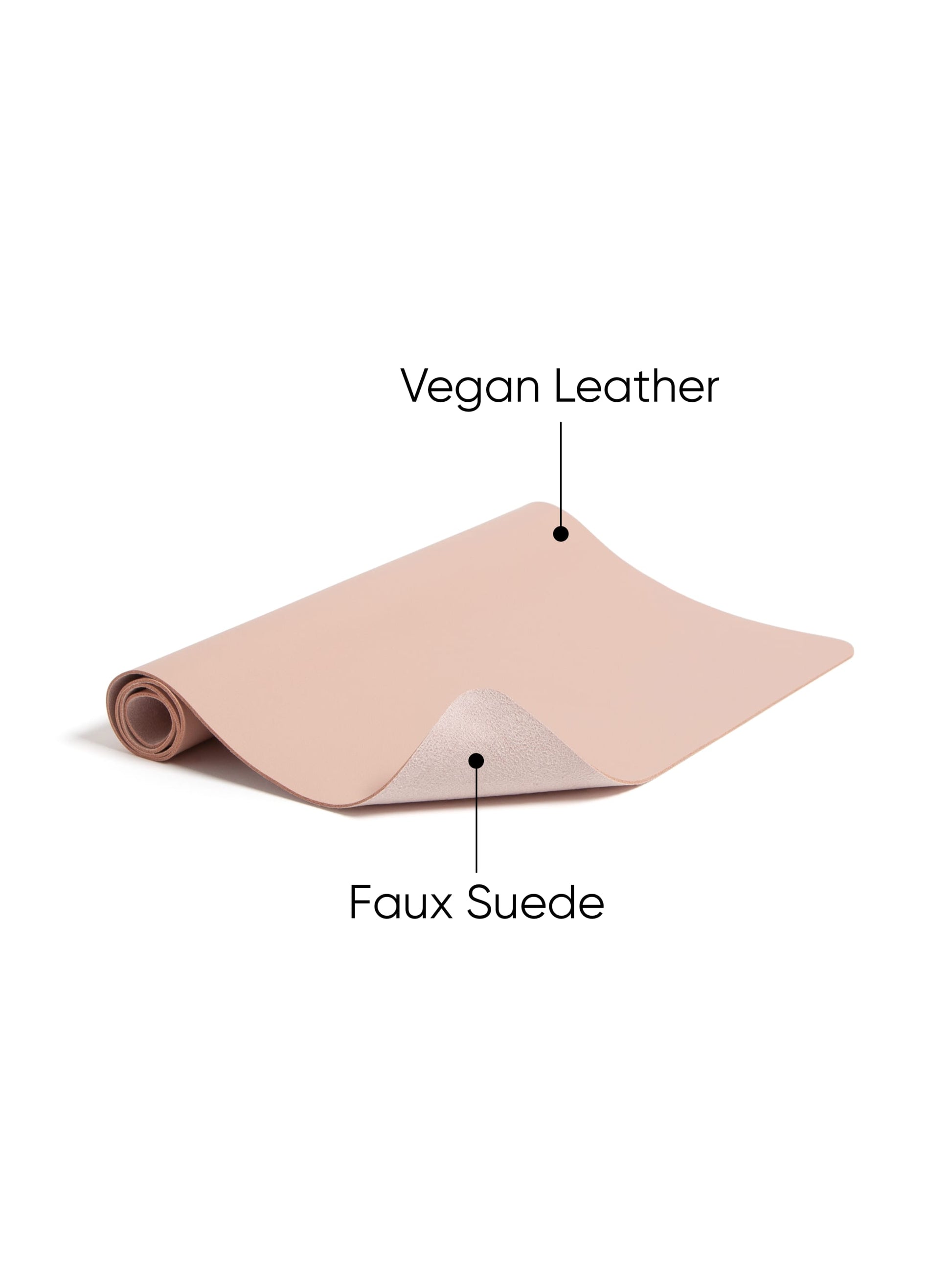 Vegan Leather Desk Pad, Dusty Rose Color, 23.6"X13.7" Size, 086486648394