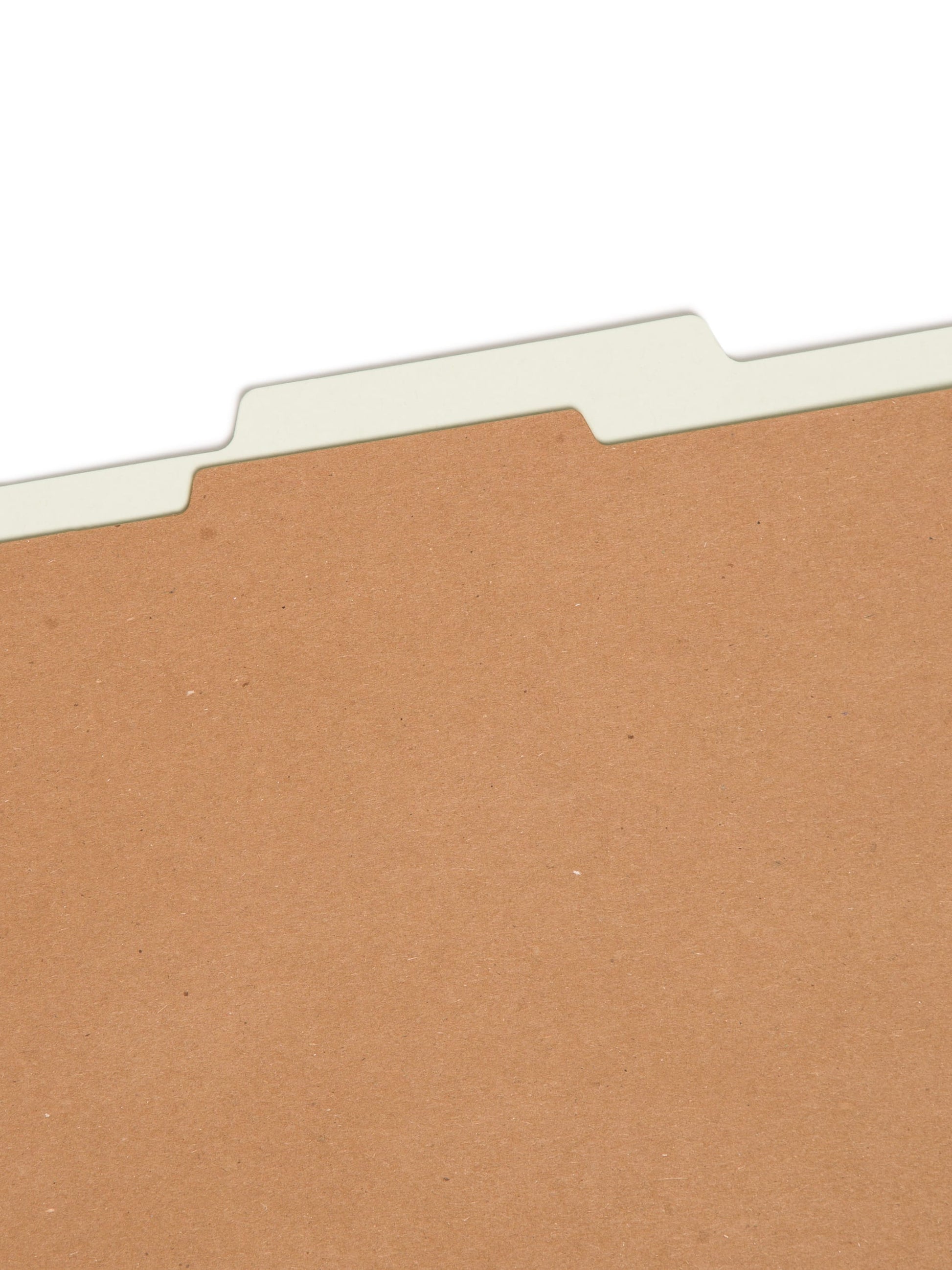 Pressboard Classification File Folders, 1 Divider, 2 inch Expansion, Gray/Green Color, Letter Size, 