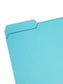 Interior File Folders, Aqua Color, Letter Size, Set of 100, 086486102353