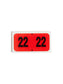 Color-Coded Year Labels, Red Color, 1-1/2" X 3/4" Size, Set of 1, 086486683227