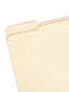 100% Recycled Reinforced Tab Fastener File Folders, Manila Color, Letter Size, Set of 100, 086486103473