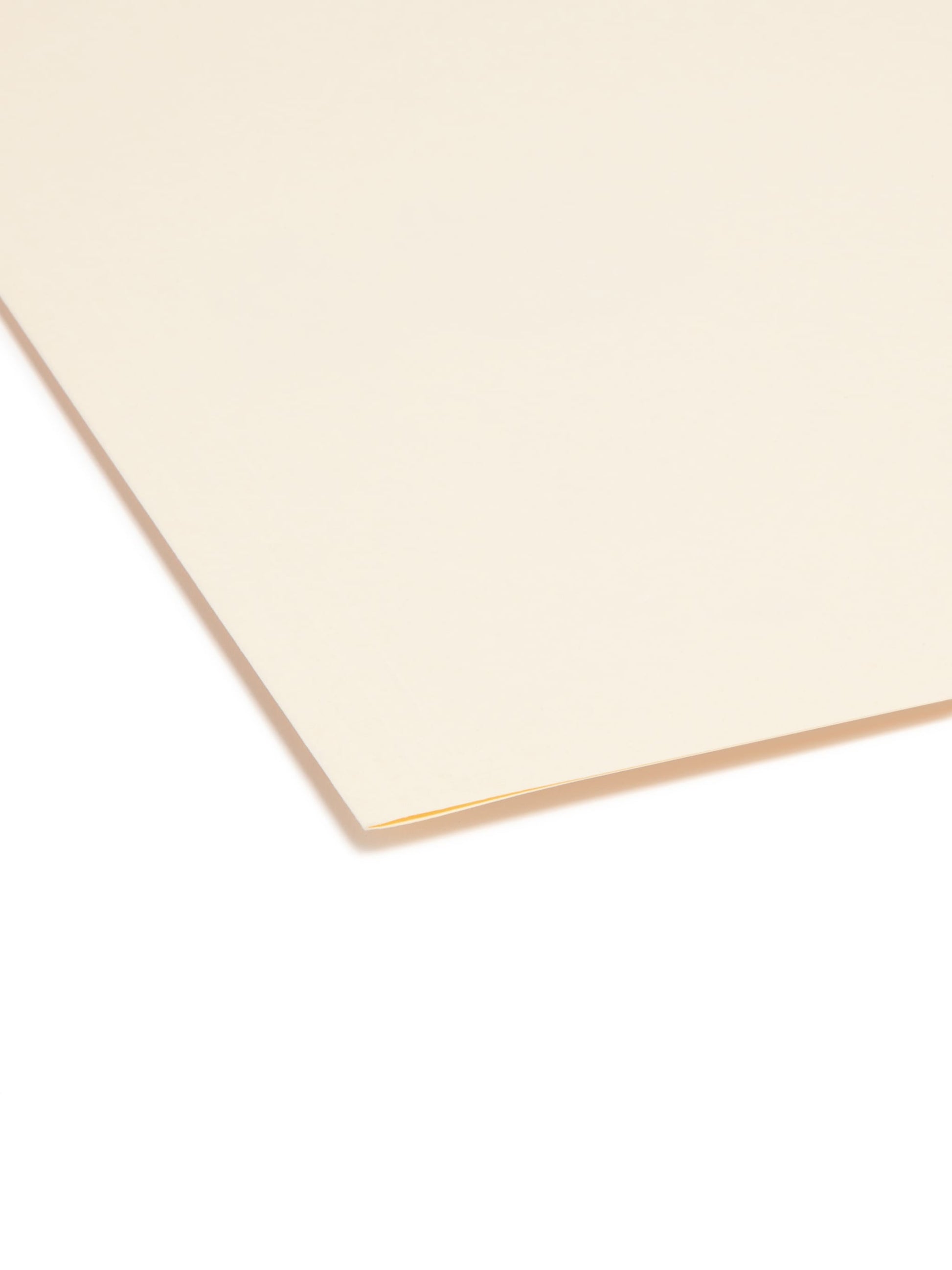 Reinforced Tab File Folders, 1/2-Cut Tab, Manila Color, Legal Size, Set of 100, 086486153263