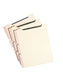 Self-Adhesive Folder Dividers with Twin-Prong Fastener, Manila Color, Letter Size, Set of 25, 086486680257