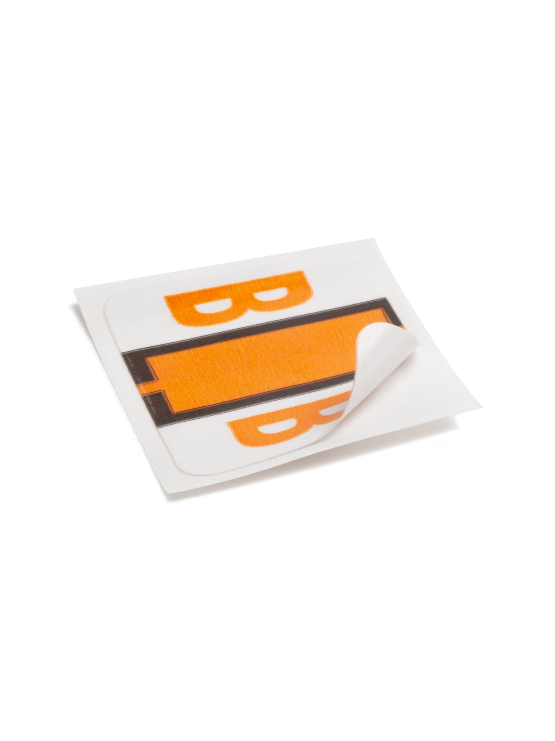 BCCR Bar Style Color-Coded Alphabetic Labels, A-Z Rolls, Light Orange Color, 1-1/4" X 1" Size, 