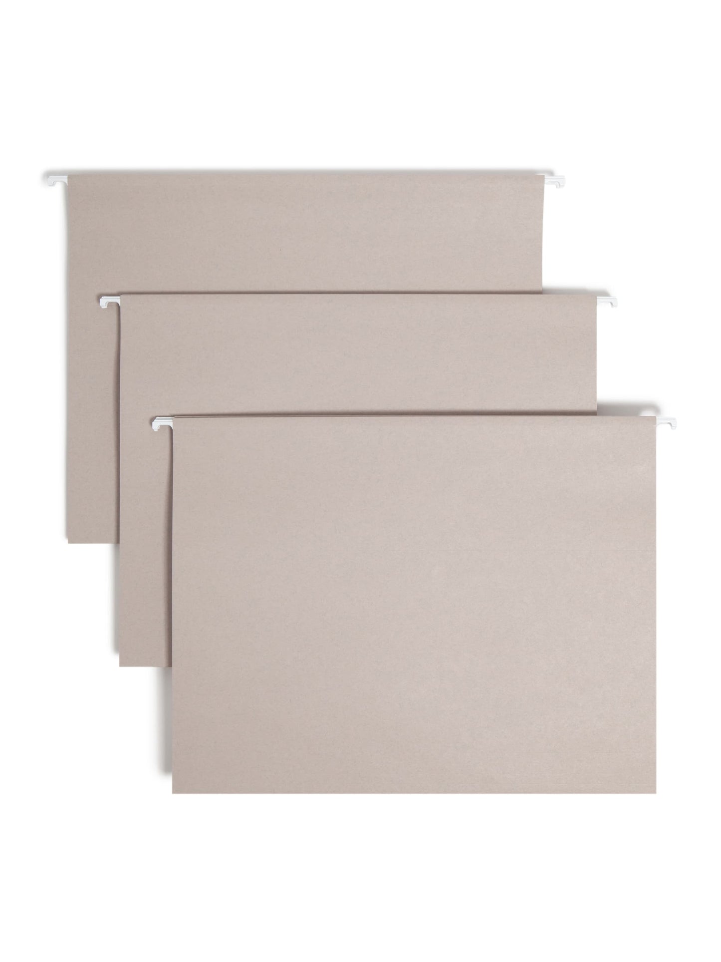 TUFF® Hanging File Folders with Easy Slide® Tabs, Gray Color, Letter Size, Set of 18, 086486640923
