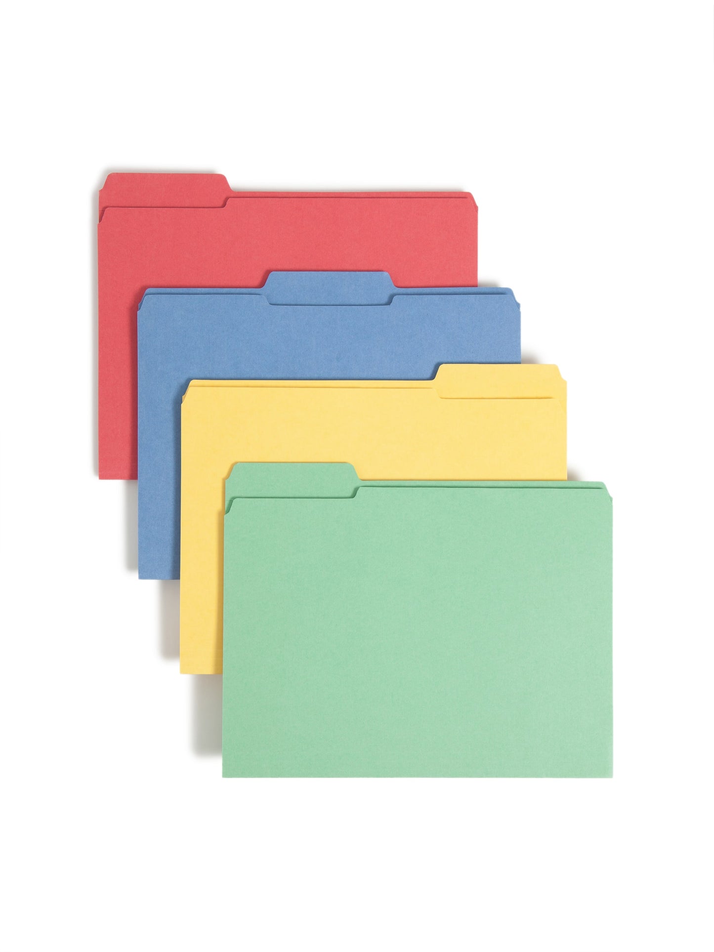100% Recycled File Folders, Assorted Colors Color, Letter Size, Set of 100, 086486120081