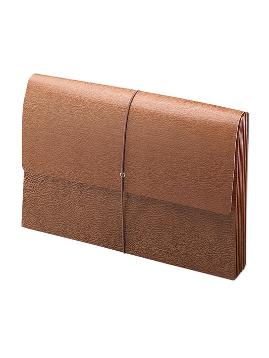 Redrope-Printed Expanding Wallets with Elastic Cord, Tear-Resistant Gusset, 3-1/2 Inch Expansion, Brown Color, Legal Size, Set of 0, 30086486714564