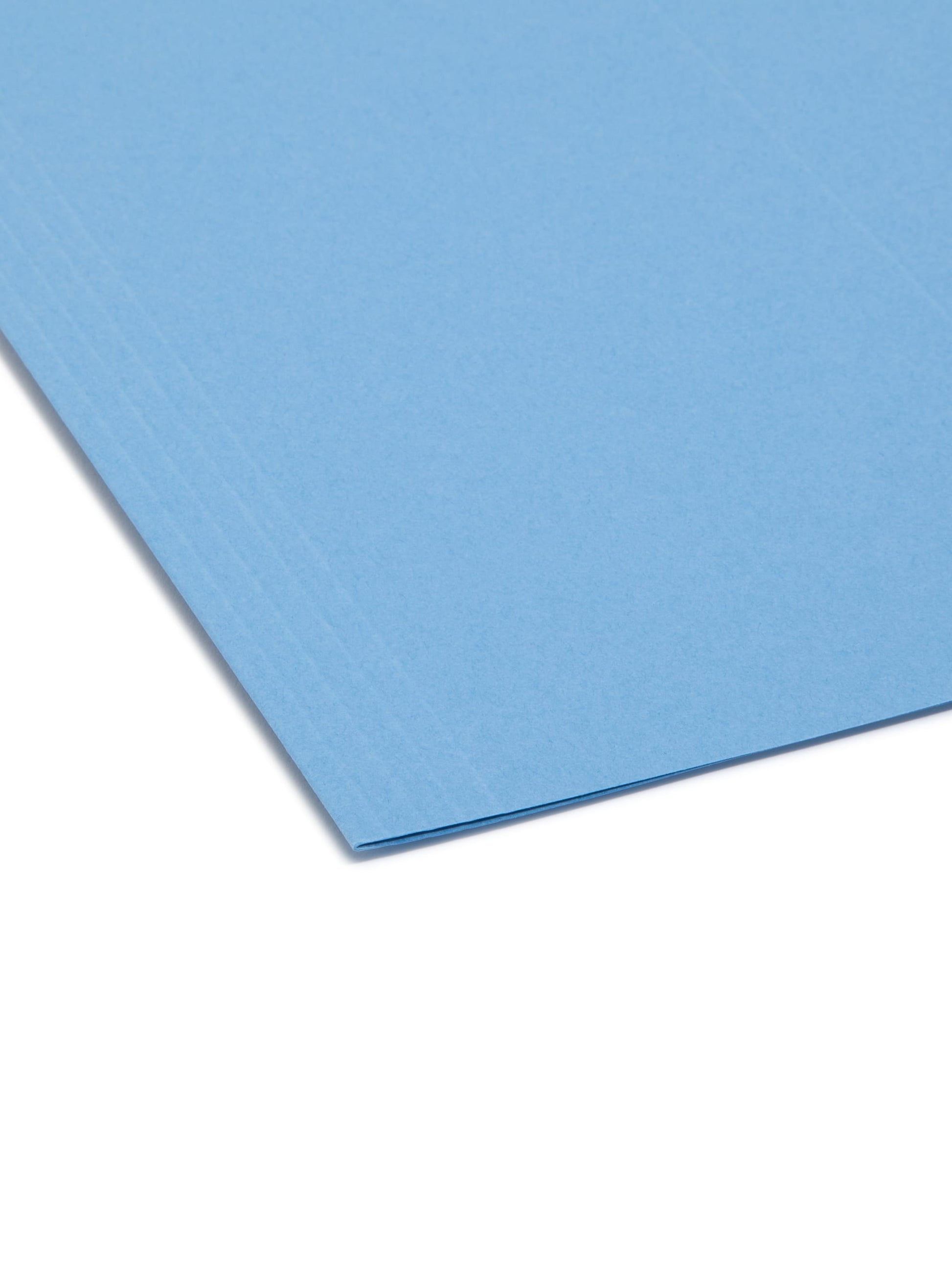 Standard Hanging File Folders with 1/5-Cut Tabs, Blue Color, Letter Size, Set of 25, 086486640602
