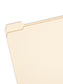 Reinforced Tab File Folders, 1/5-Cut Tab, Manila Color, Letter Size, Set of 100, 086486103565