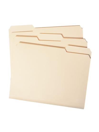 Standard File Folders, 1/3-Cut Tab, Amazon, Manila Color, Letter Size, 086486103824