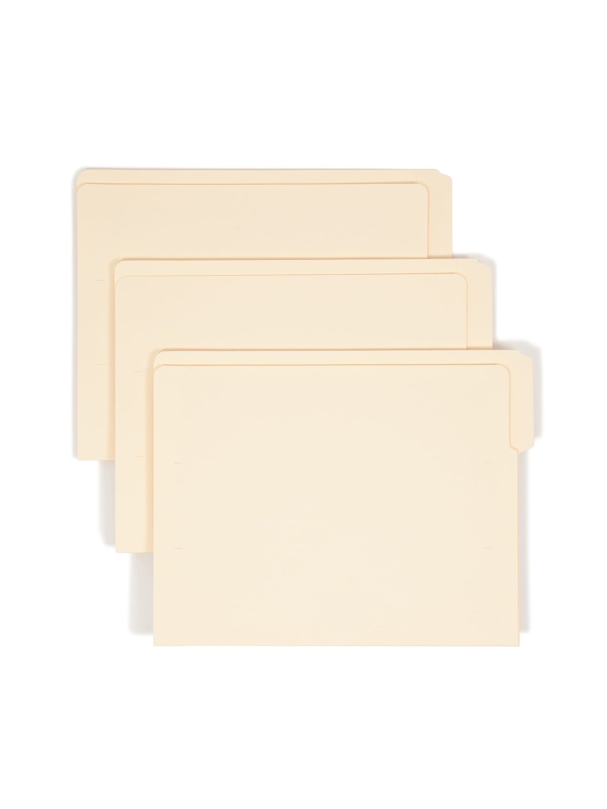 Shelf-Master® Reinforced Tab End Tab File Folders, 1/3-Cut Tab, Top Position, Manila Color, Letter Size, Set of 100, 086486241359