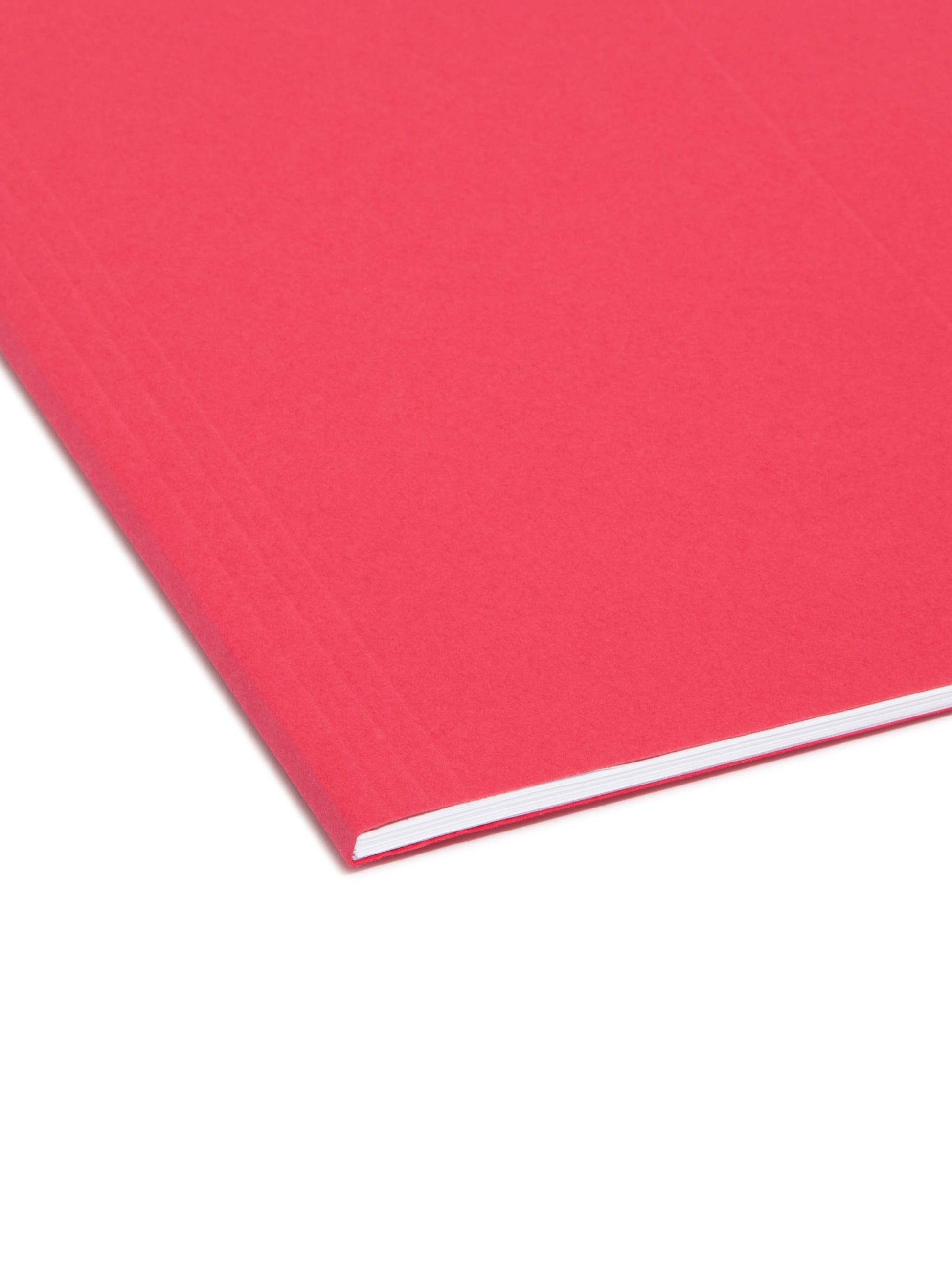 Standard Hanging File Folders with 1/5-Cut Tabs, Red Color, Letter Size, Set of 25, 086486640671