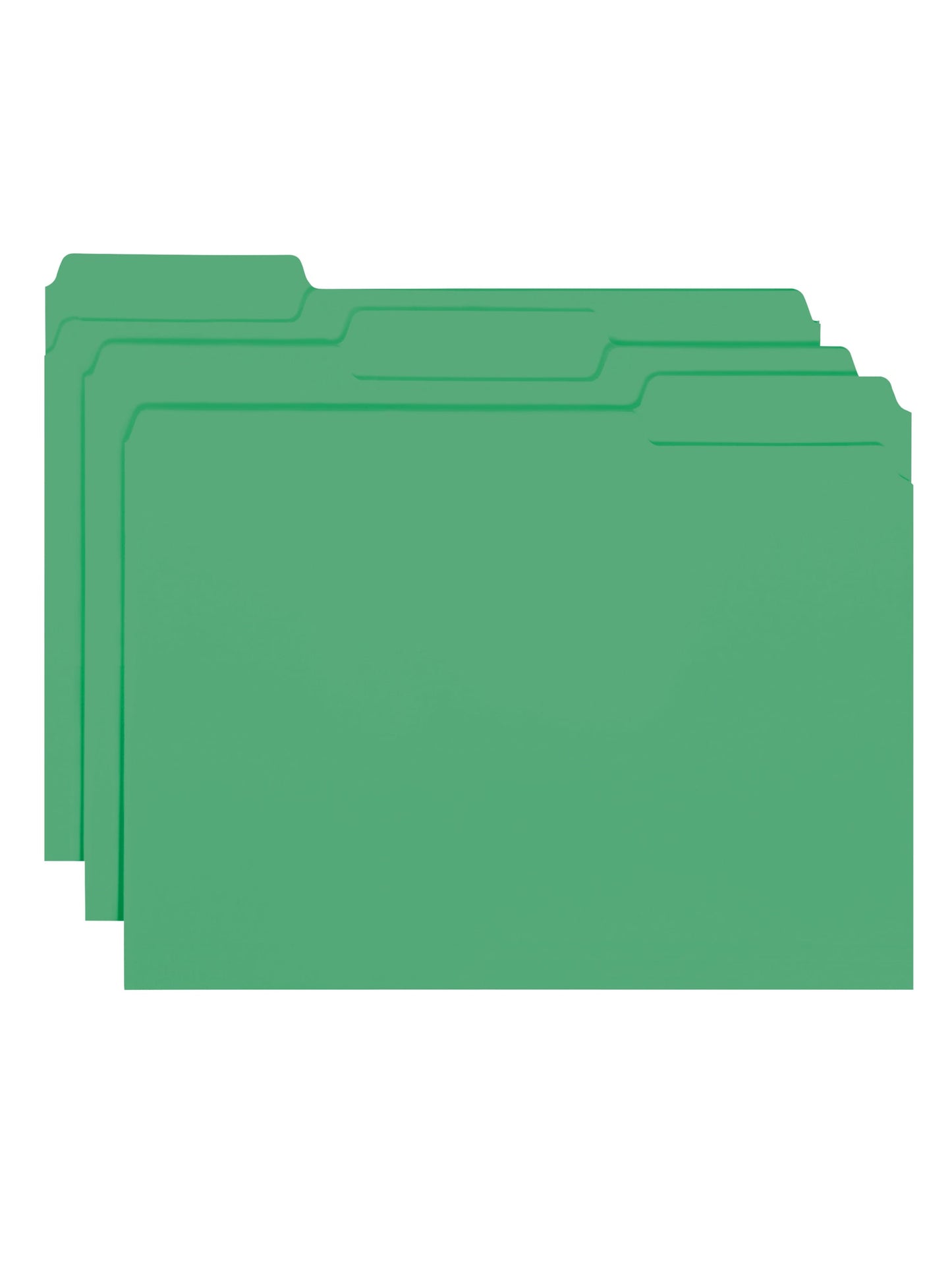 Interior File Folders, Green Color, Letter Size, Set of 100, 086486102476