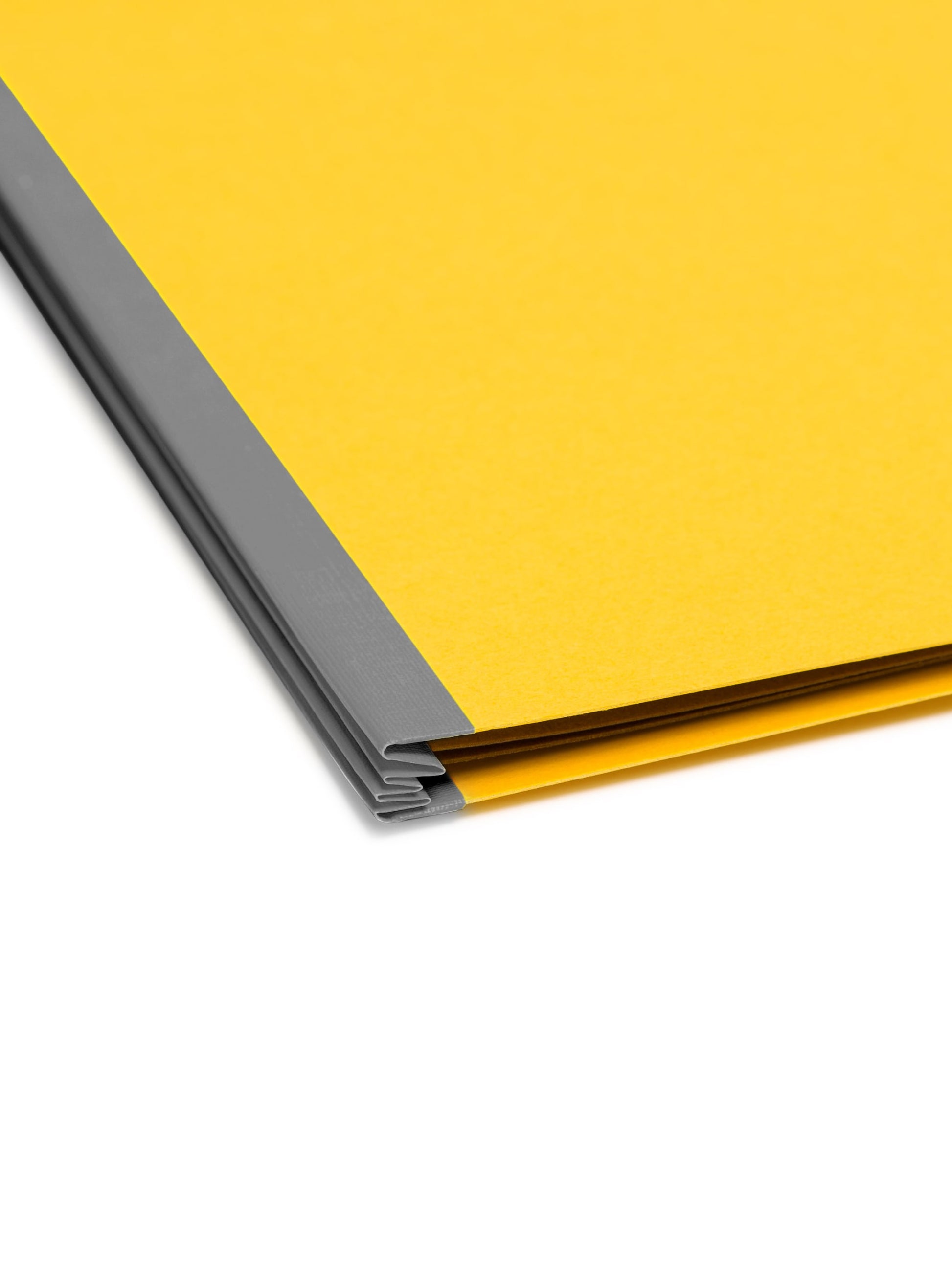 SafeSHIELD® Pressboard Classification File Folders, 2 Dividers, 2 inch Expansion, 2/5-Cut Tab, Yellow Color, Legal Size, 