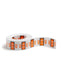 BCCR Bar Style Color-Coded Alphabetic Labels, A-Z Rolls, Light Orange Color, 1-1/4" X 1" Size, 