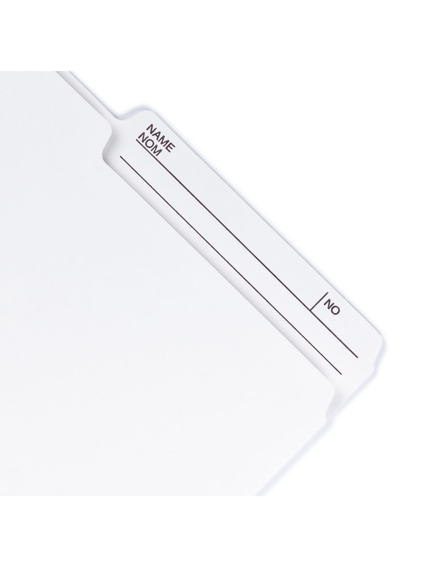 Reversible Printed Tab File Folders, 1/2-Cut Tab, Ivory Color, Letter Size, Set of 100, 086486103480