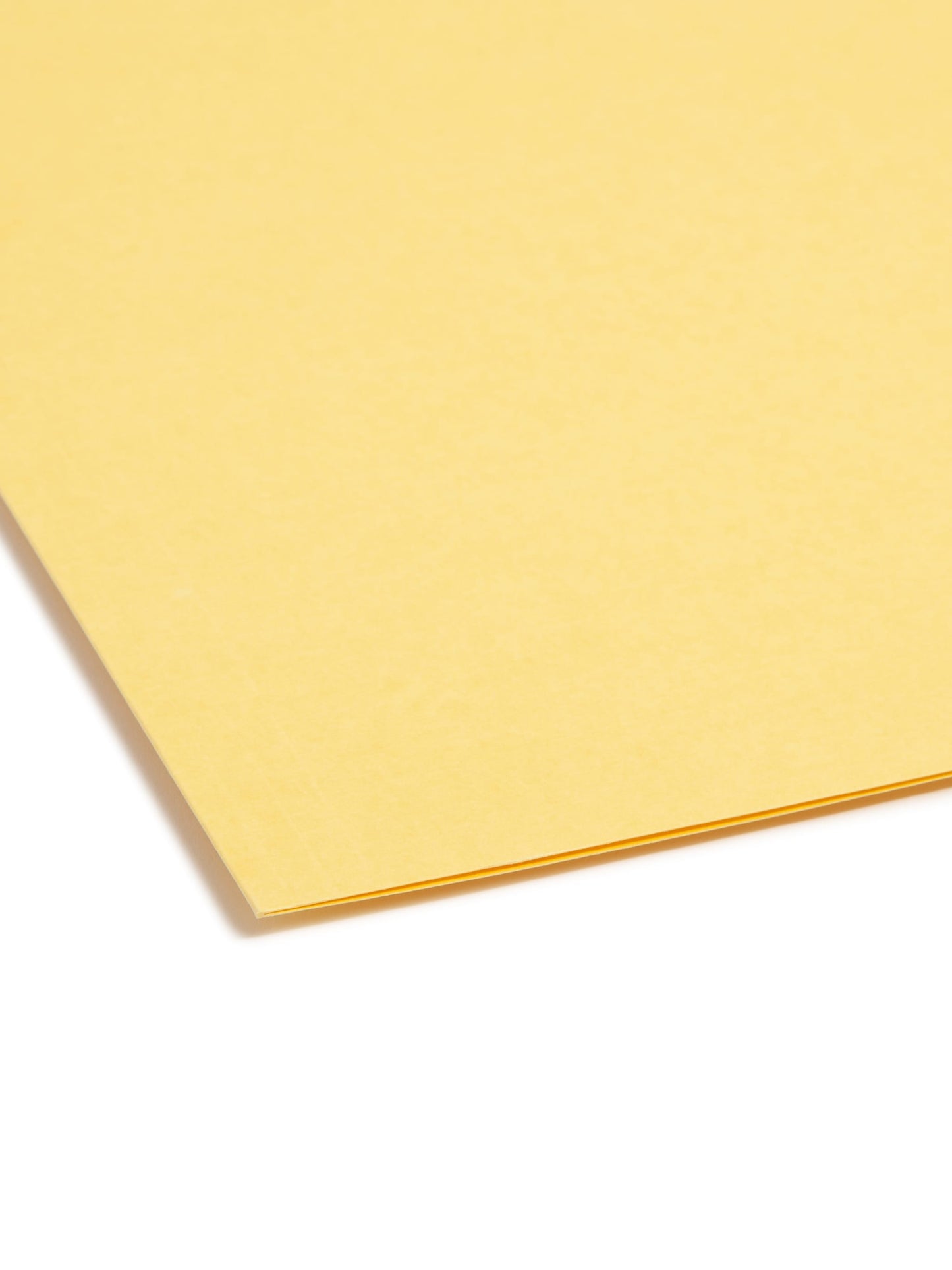 100% Recycled Reinforced Tab Fastener File Folders, Yellow Color, Letter Size, Set of 50, 086486129411