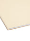 100% Recycled Reinforced Tab Fastener File Folders, Manila Color, Letter Size, Set of 50, 086486145473