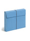 Expanding Wallets, 2-Inch Expansion, Flap and Cord Closure, Blue Color, Letter Size, Set of 0, 30086486772038