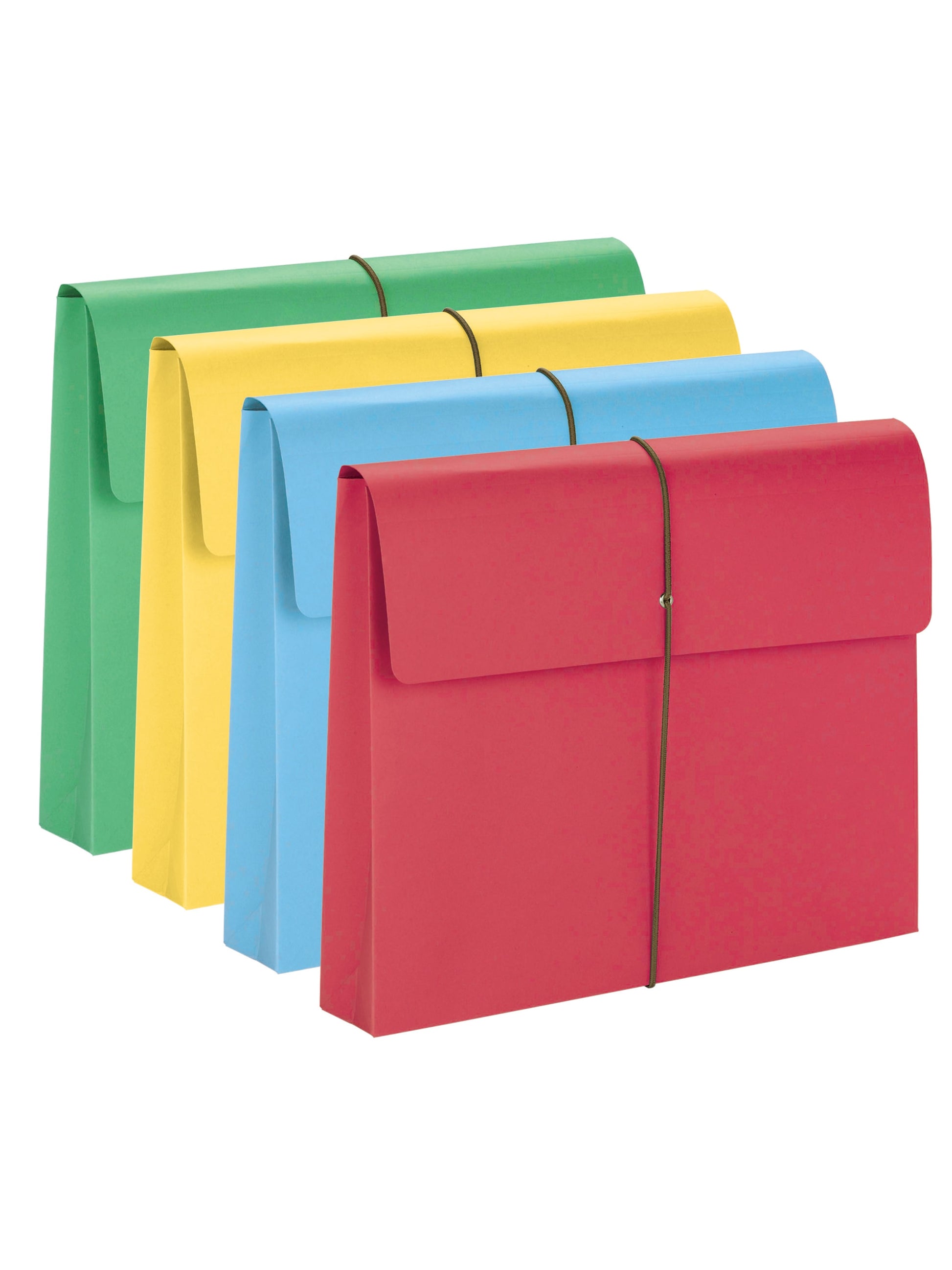 Expanding Wallets, 2-Inch Expansion, Flap and Cord Closure, Assorted Colors Color, Letter Size, Set of 0, 30086486772076