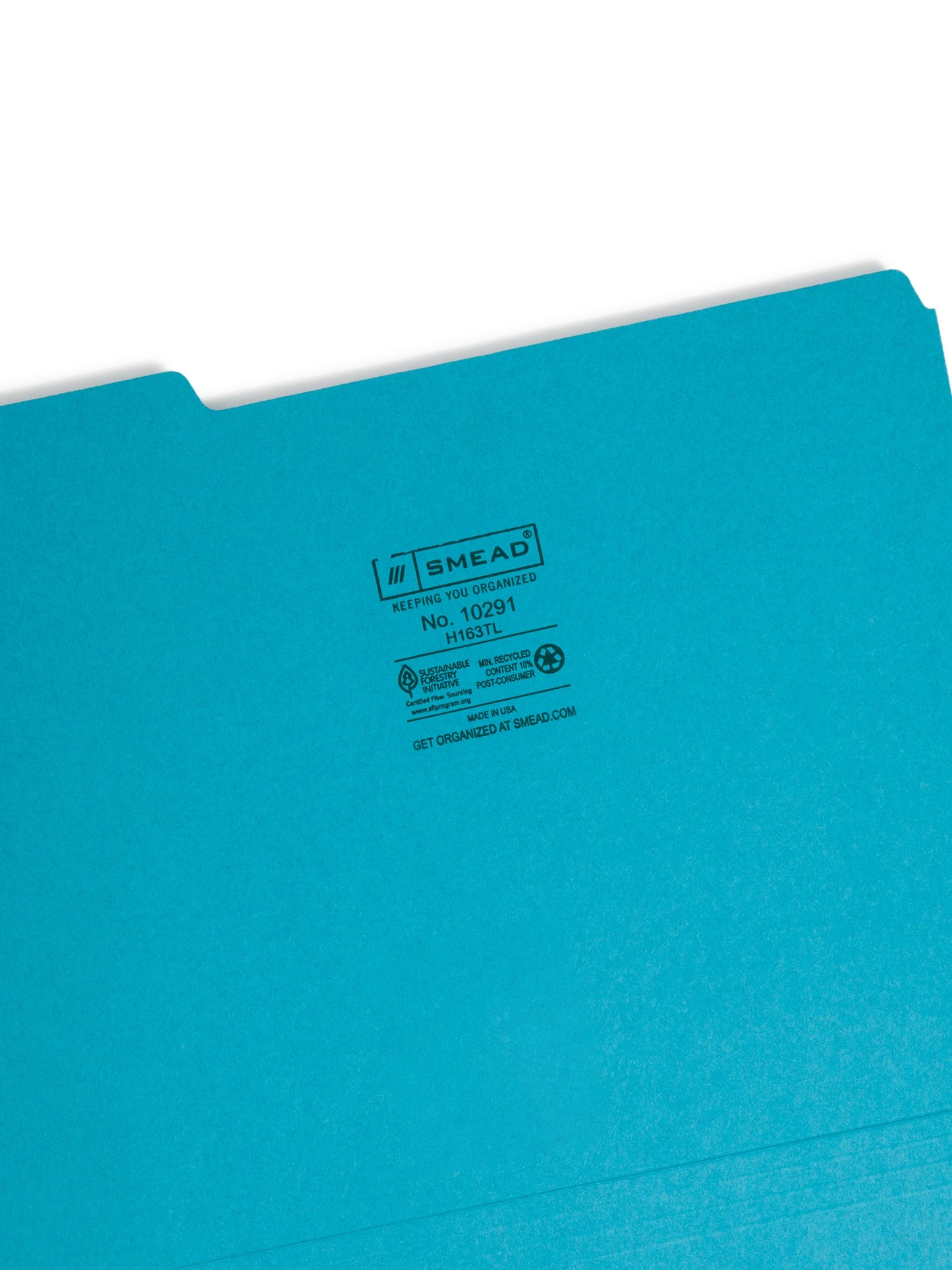 Interior File Folders, Teal Color, Letter Size, Set of 100, 086486102919