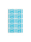 AlphaZ® ACCS Color Coded Alphabetic Labels - Sheets, Light Blue Color, 1" X 1-5/8" Size, 