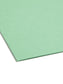 100% Recycled Reinforced Tab Fastener File Folders, Green Color, Letter Size, Set of 50, 086486121415