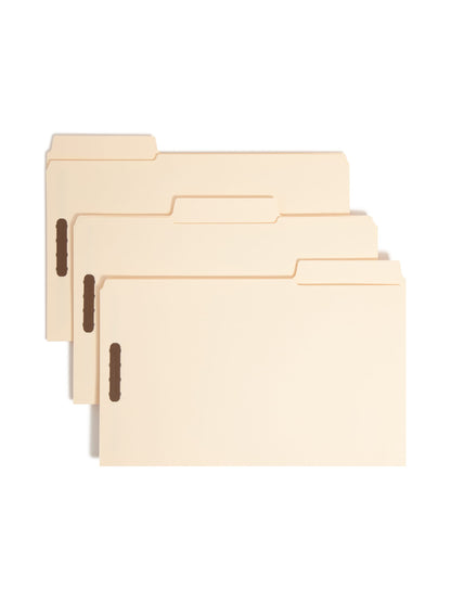 SuperTab® Fastener File Folders, Manila Color, Legal Size, Set of 50, 086486195355