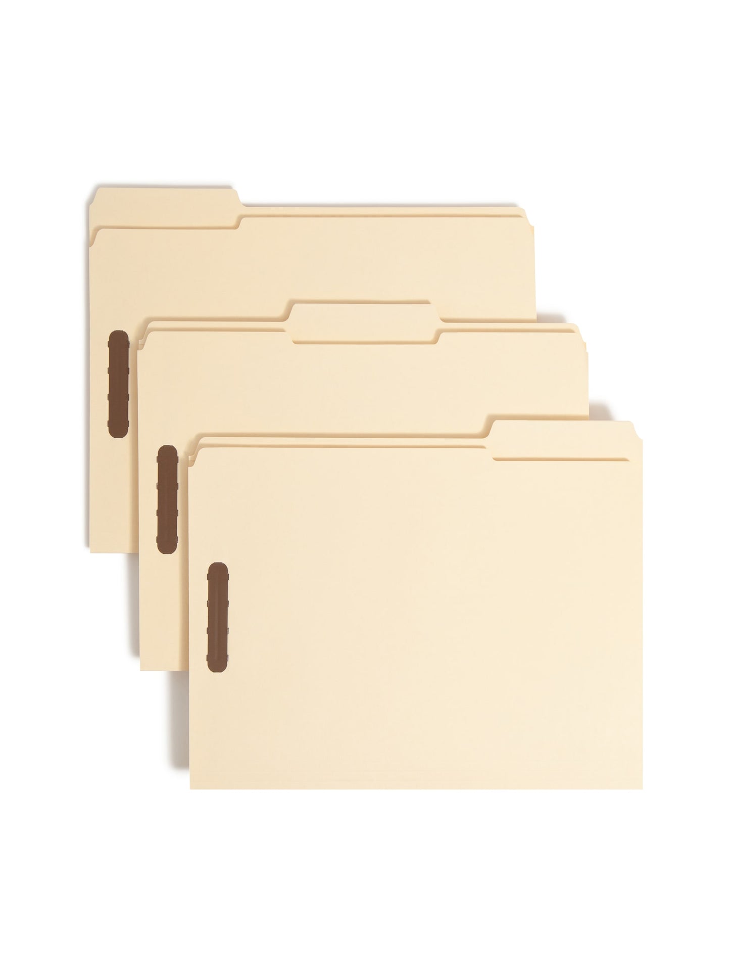 100% Recycled Reinforced Tab Fastener File Folders, Manila Color, Letter Size, Set of 50, 086486145473