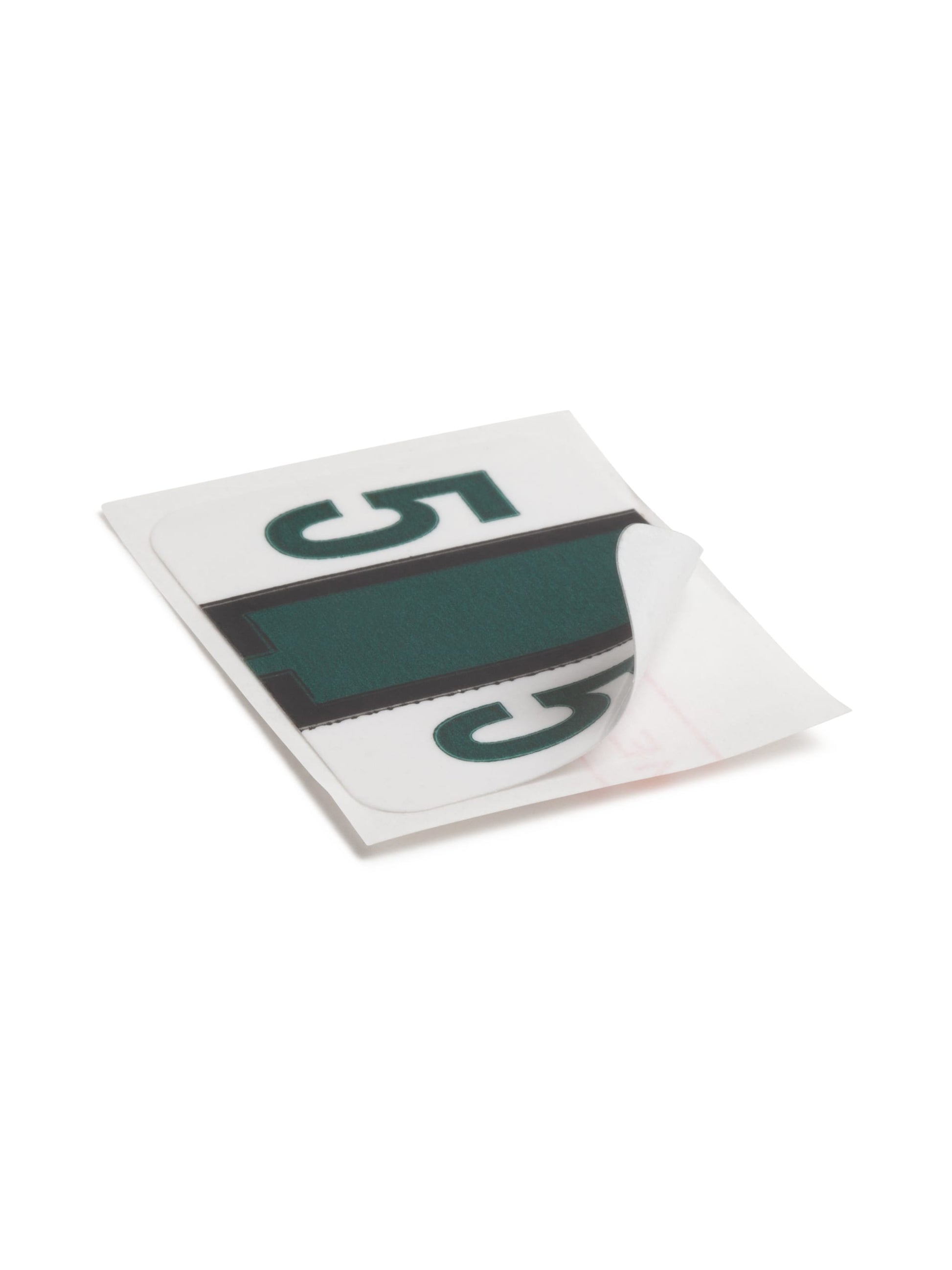 BCCRN Bar Style Color-Coded Numeric Labels, 0-9 Rolls, Dark Green Color, 1-1/4" X 1" Size, Set of 1, 086486673754
