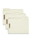Pressboard Fastener File Folders, 2 inch Expansion, Gray/Green Color, Letter Size, 