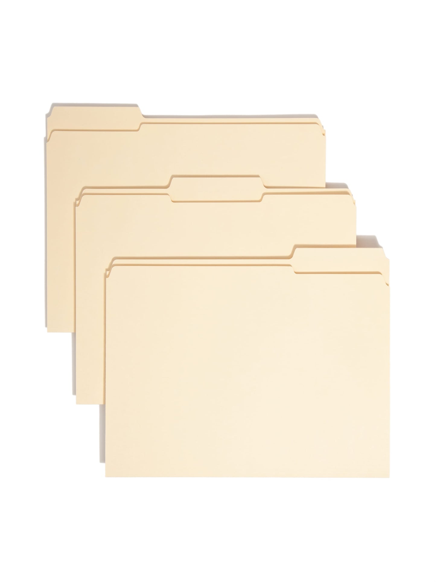 100% Recycled Reinforced Tab Fastener File Folders, Manila Color, Letter Size, Set of 100, 086486103473