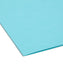 Interior File Folders, Aqua Color, Letter Size, Set of 100, 086486102353