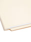Shelf-Master® Reinforced End Tab Fastener File Folders, Straight-Cut Tab, Manila Color, Letter Size, Set of 50, 086486341103