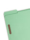 100% Recycled Reinforced Tab Fastener File Folders, Green Color, Letter Size, Set of 50, 086486121415