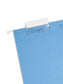 Standard Hanging File Folders with 1/5-Cut Tabs, Blue Color, Legal Size, Set of 25, 086486641609