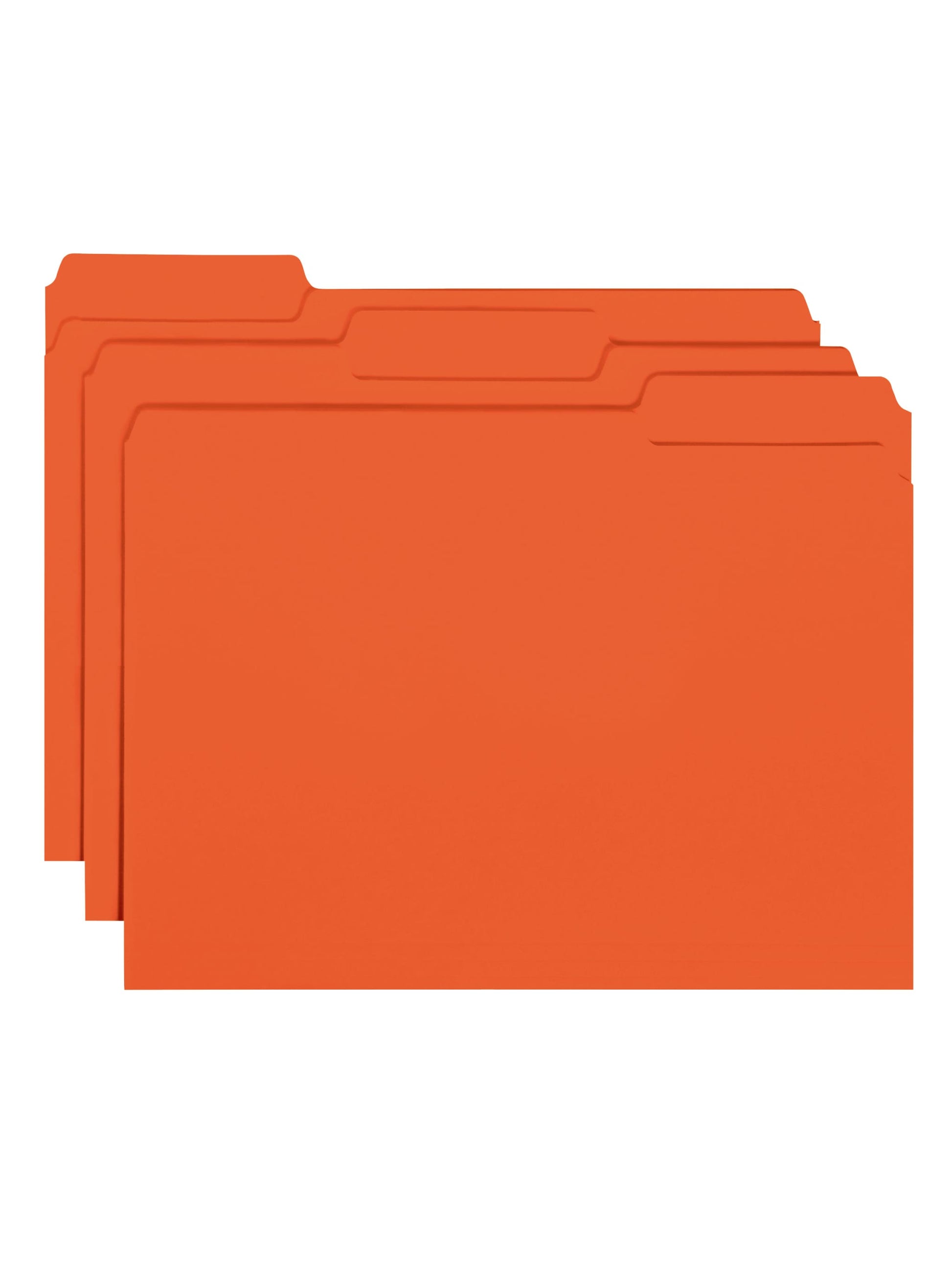 Interior File Folders, Orange Color, Letter Size, Set of 100, 086486102599