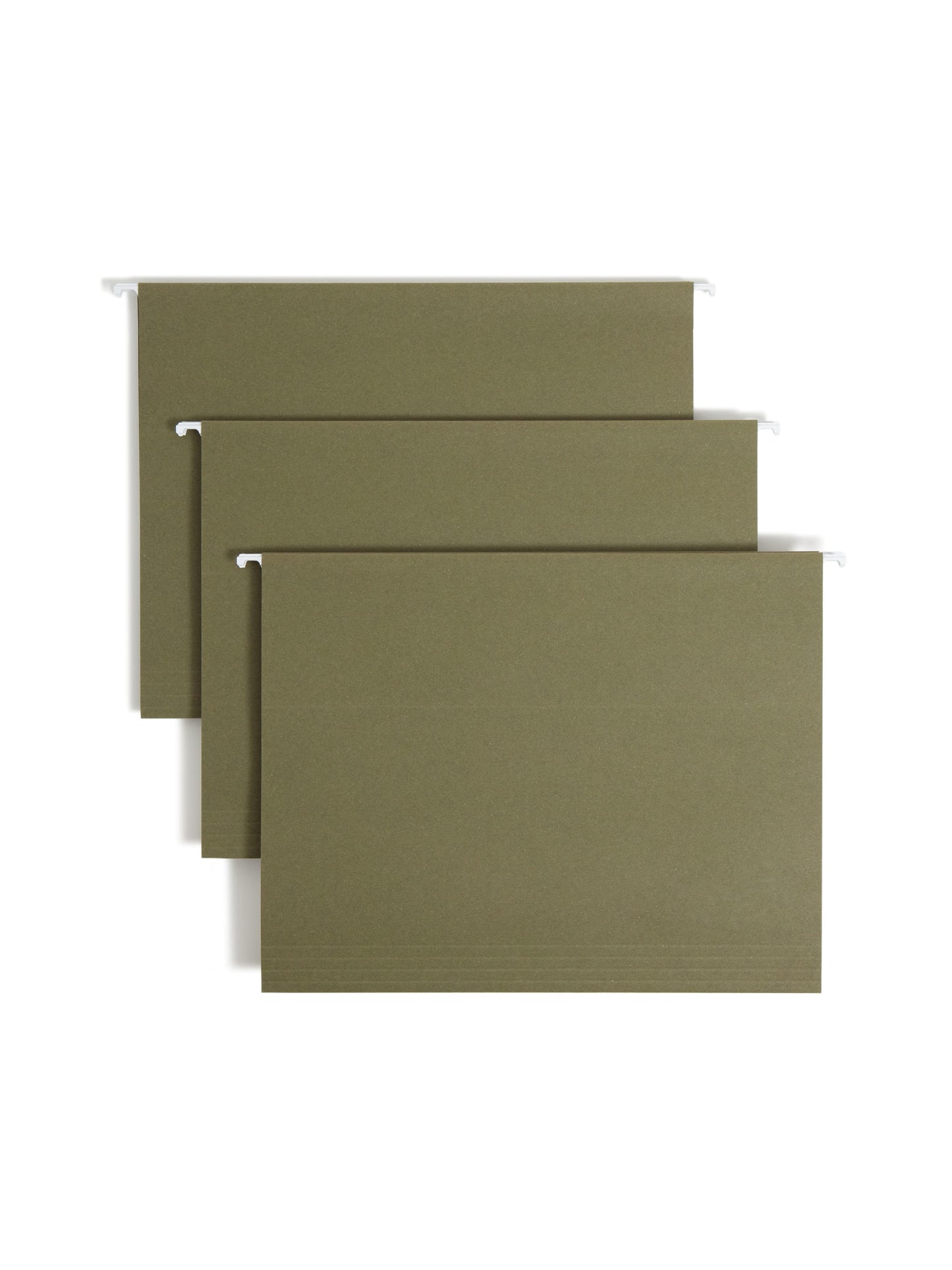 100% Recycled Hanging File Folders, Standard Green Color, Letter Size, Set of 25, 086486650014