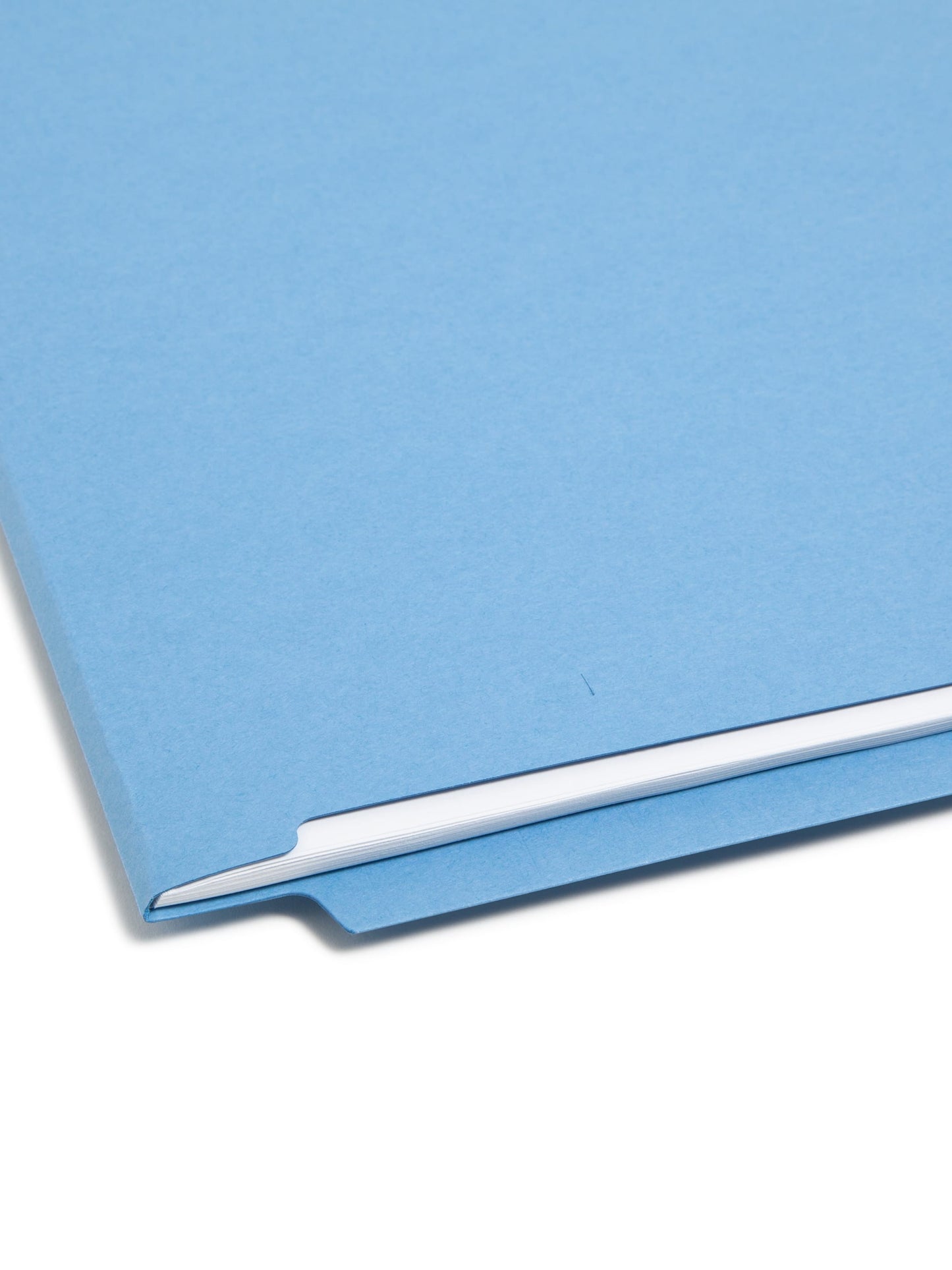 Shelf-Master® Reinforced End Tab Fastener File Folders, Straight-Cut Tab, Blue Color, Legal Size, Set of 50, 086486280402