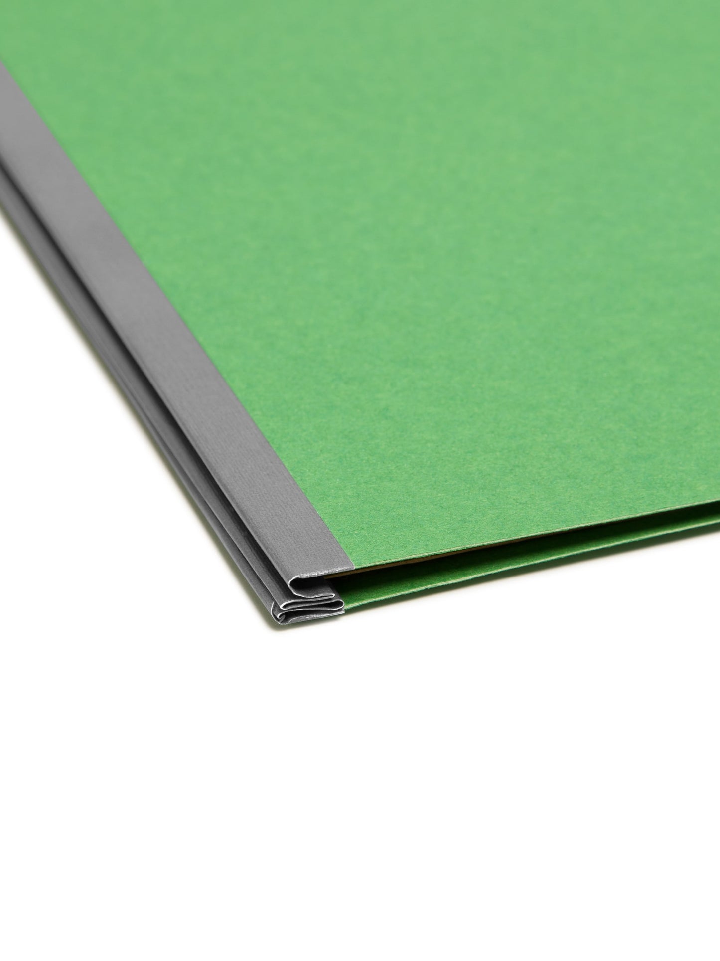 SafeSHIELD® Pressboard Classification File Folders, 2 Dividers, 2 inch Expansion, 2/5-Cut Tab, Green Color, Letter Size, 