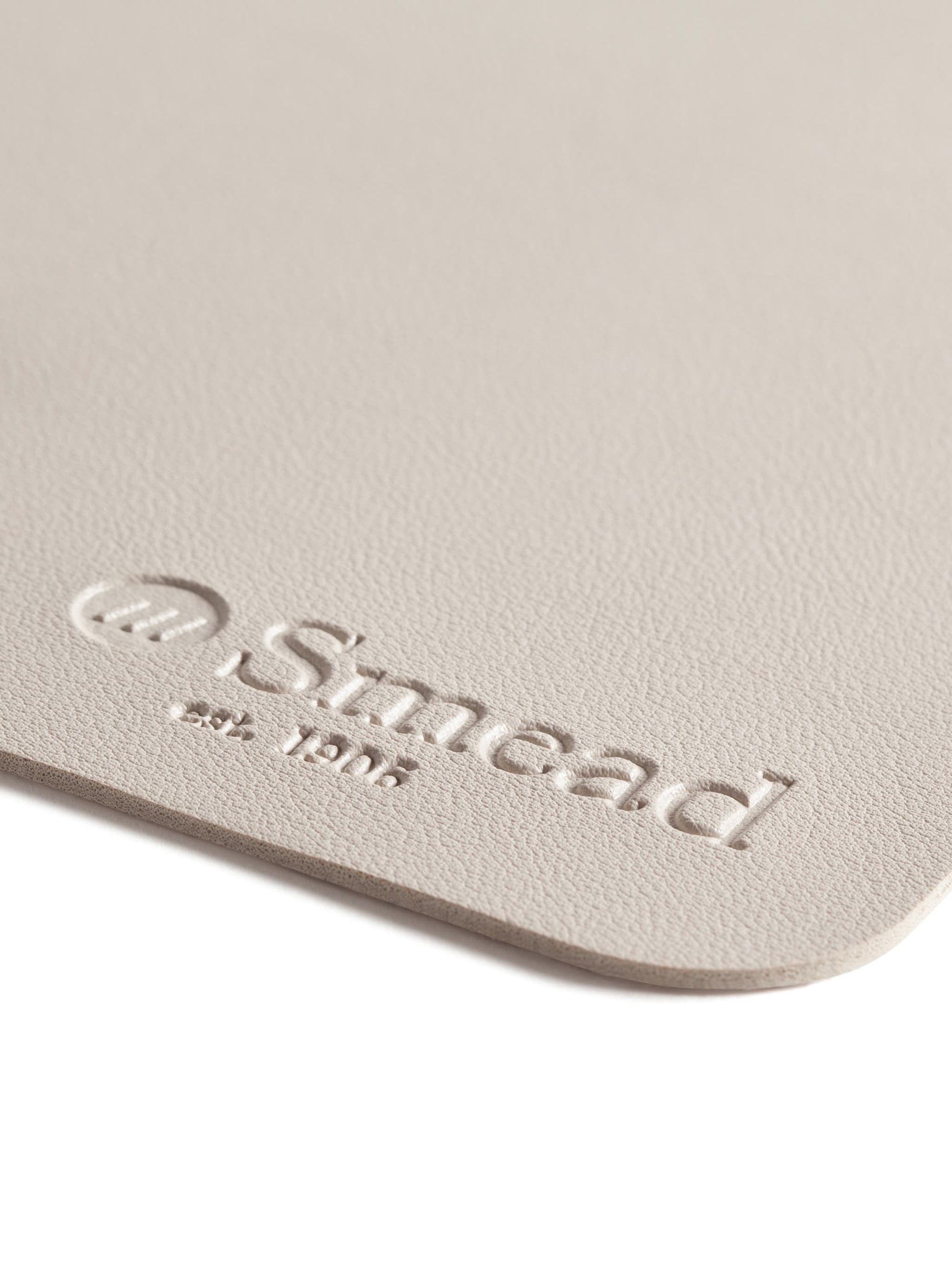 Vegan Leather Desk Pad, Sandstone Color, 36X17 Size, 086486648264