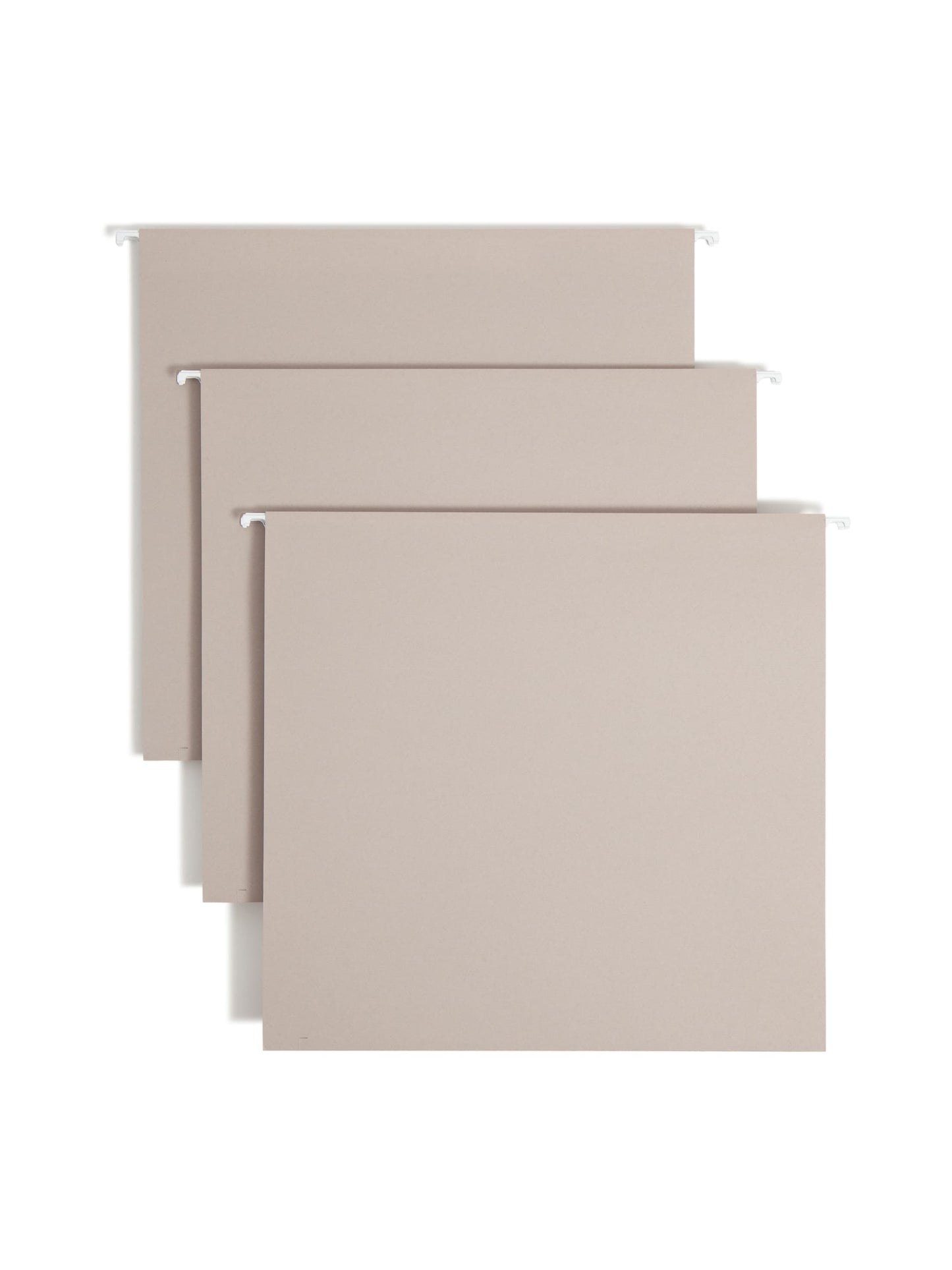 TUFF® Hanging Box Bottom File Folders with Easy Slide® Tabs, 4 inch Expansion, Gray Color, Letter Size, Set of 18, 086486642422