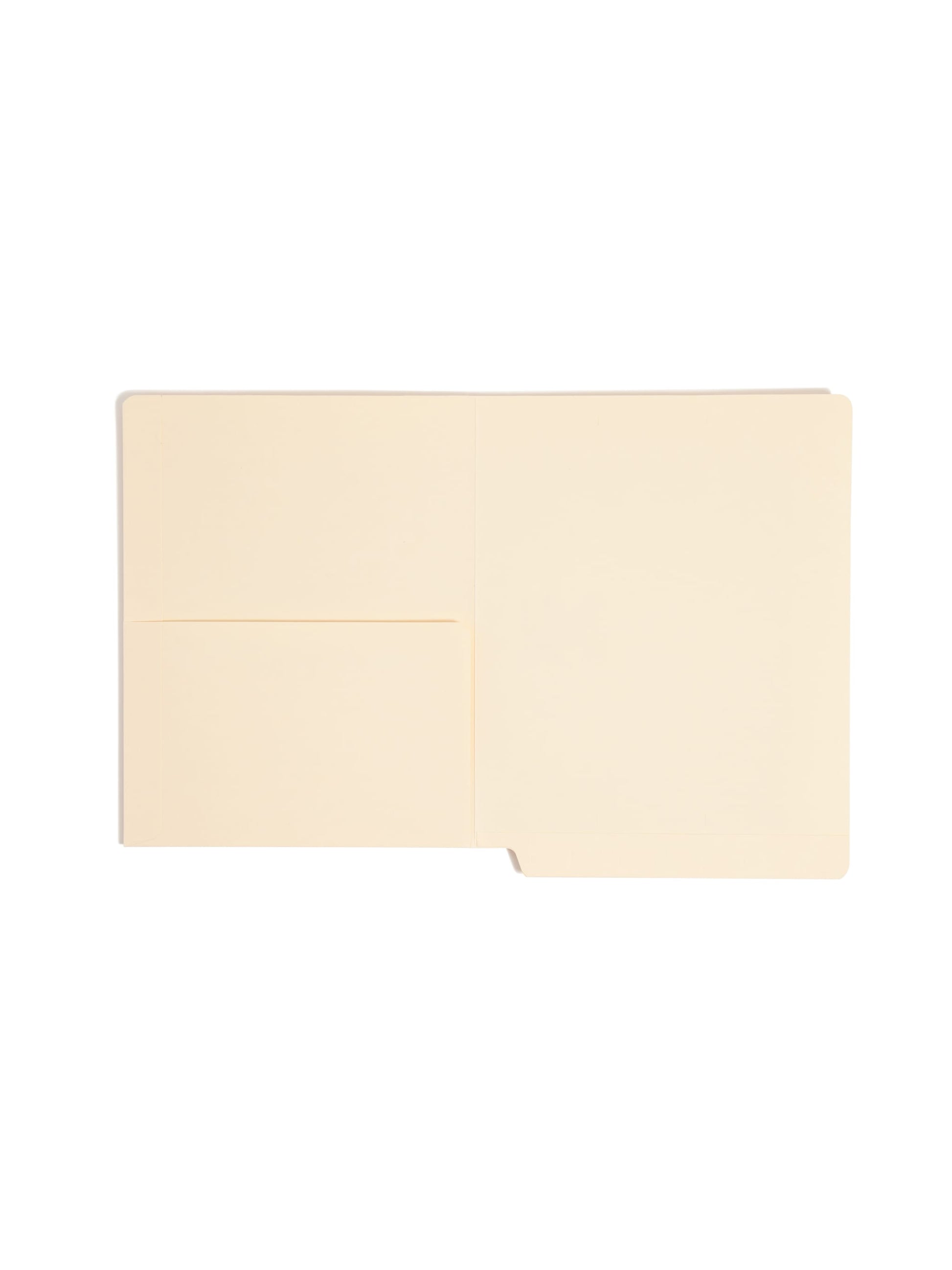 Shelf-Master® Reinforced Tab End Tab Pocket File Folders, Straight-Cut Tab, 1 Pocket, Manila Color, Letter Size, Set of 50, 086486241151