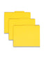 Classification File Folders, 1 Divider, 2 inch Expansion, Yellow Color, Letter Size, 