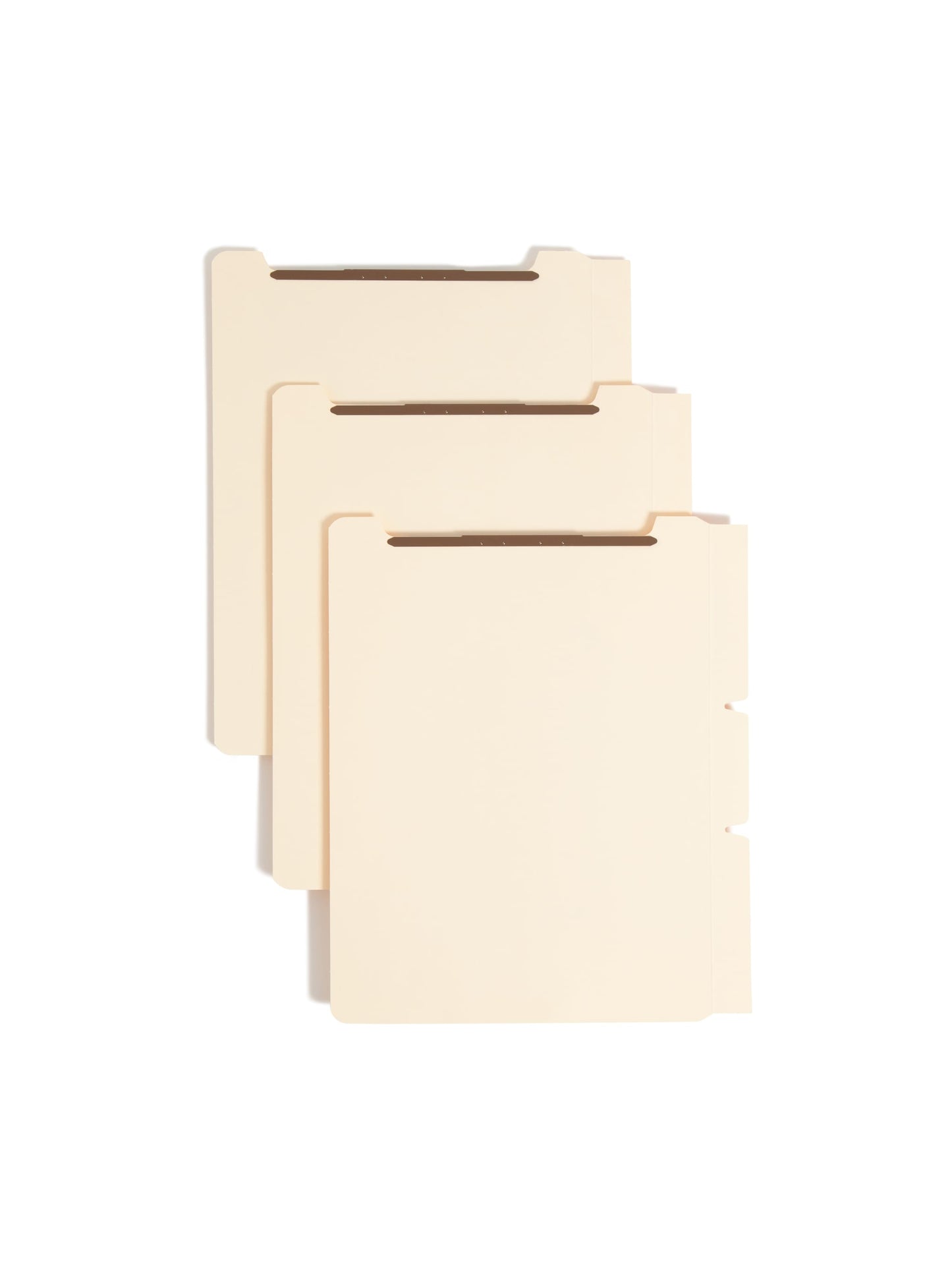 Self-Adhesive Folder Dividers with Twin-Prong Fastener, Manila Color, Letter Size, Set of 100, 086486680271