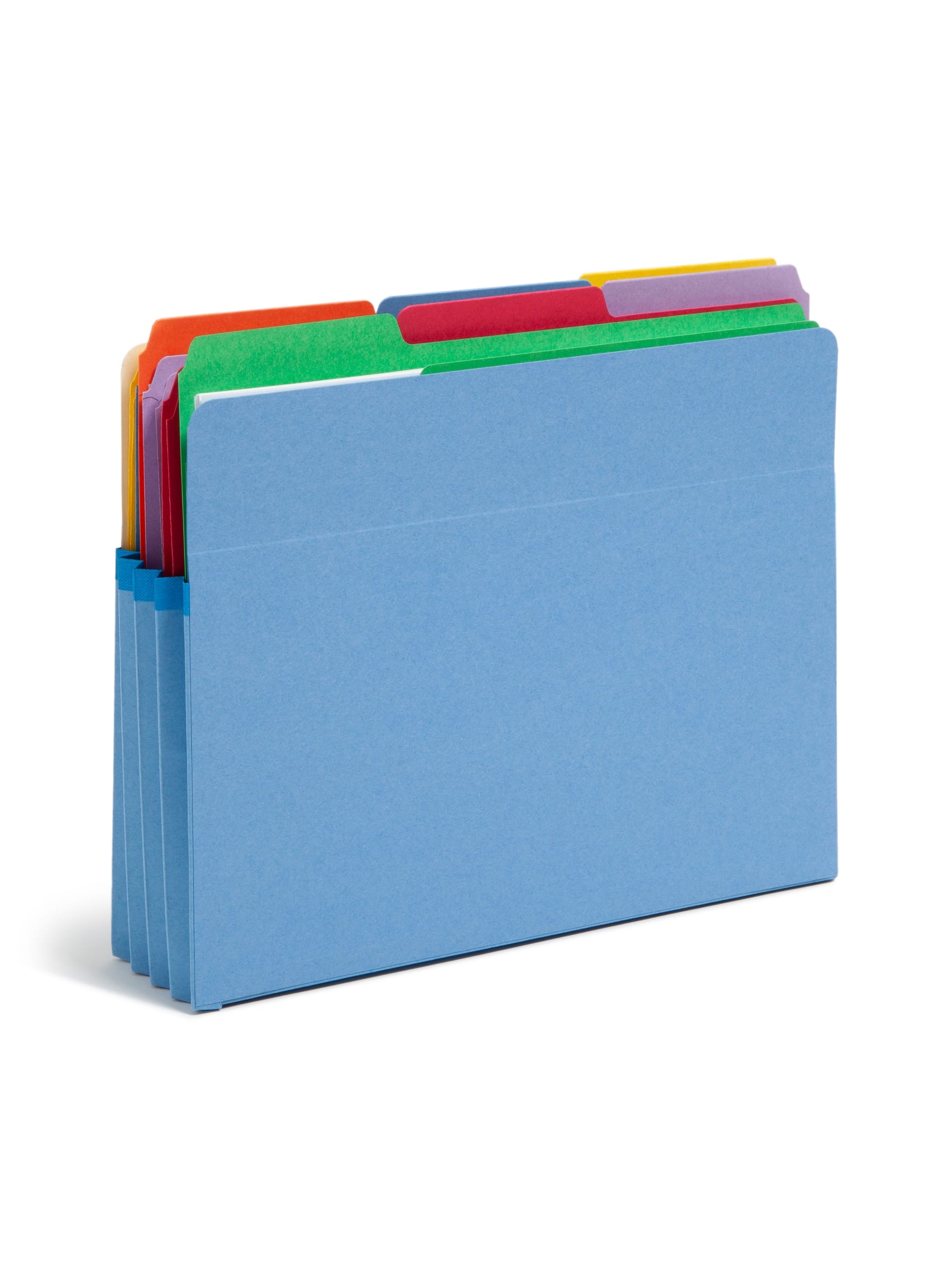 File Pockets, 3-1/2 inch Expansion, Straight-Cut Tab, Blue Color, Letter Size, Set of 0, 30086486732254