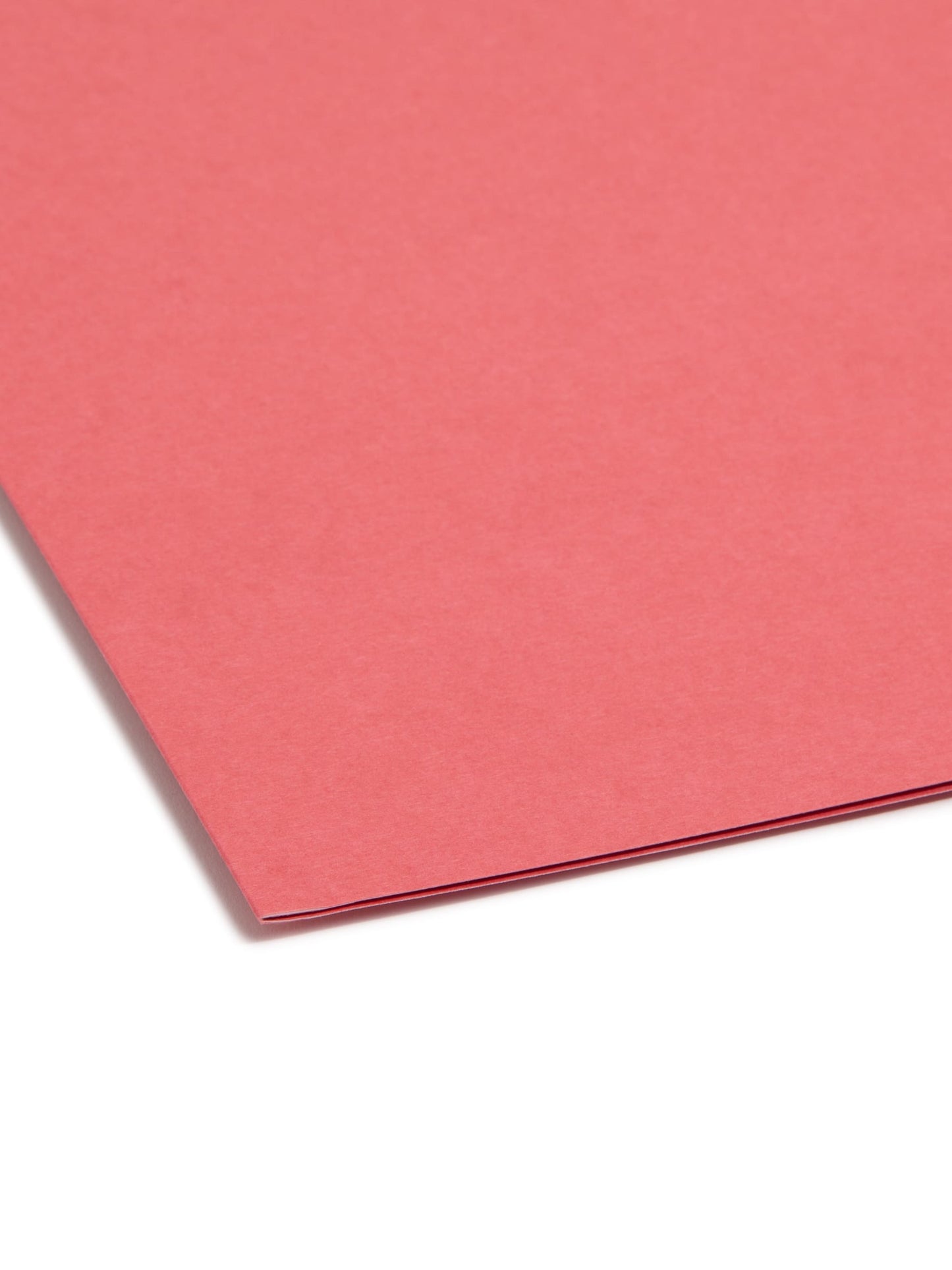 100% Recycled Reinforced Tab Fastener File Folders, Red Color, Letter Size, Set of 50, 086486127417